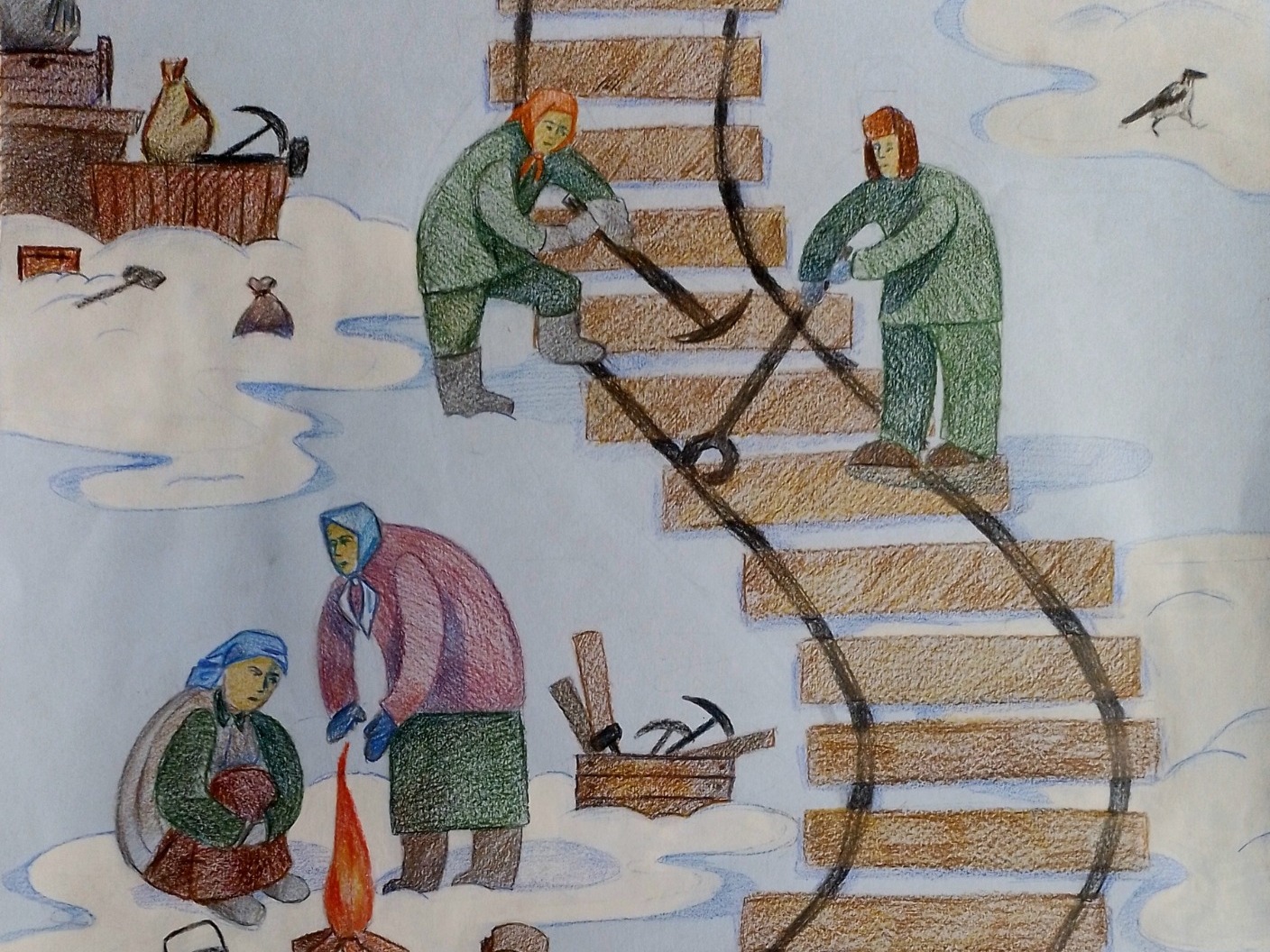 Работа юной художницы Северодвинска украсила выставку Русского музея.